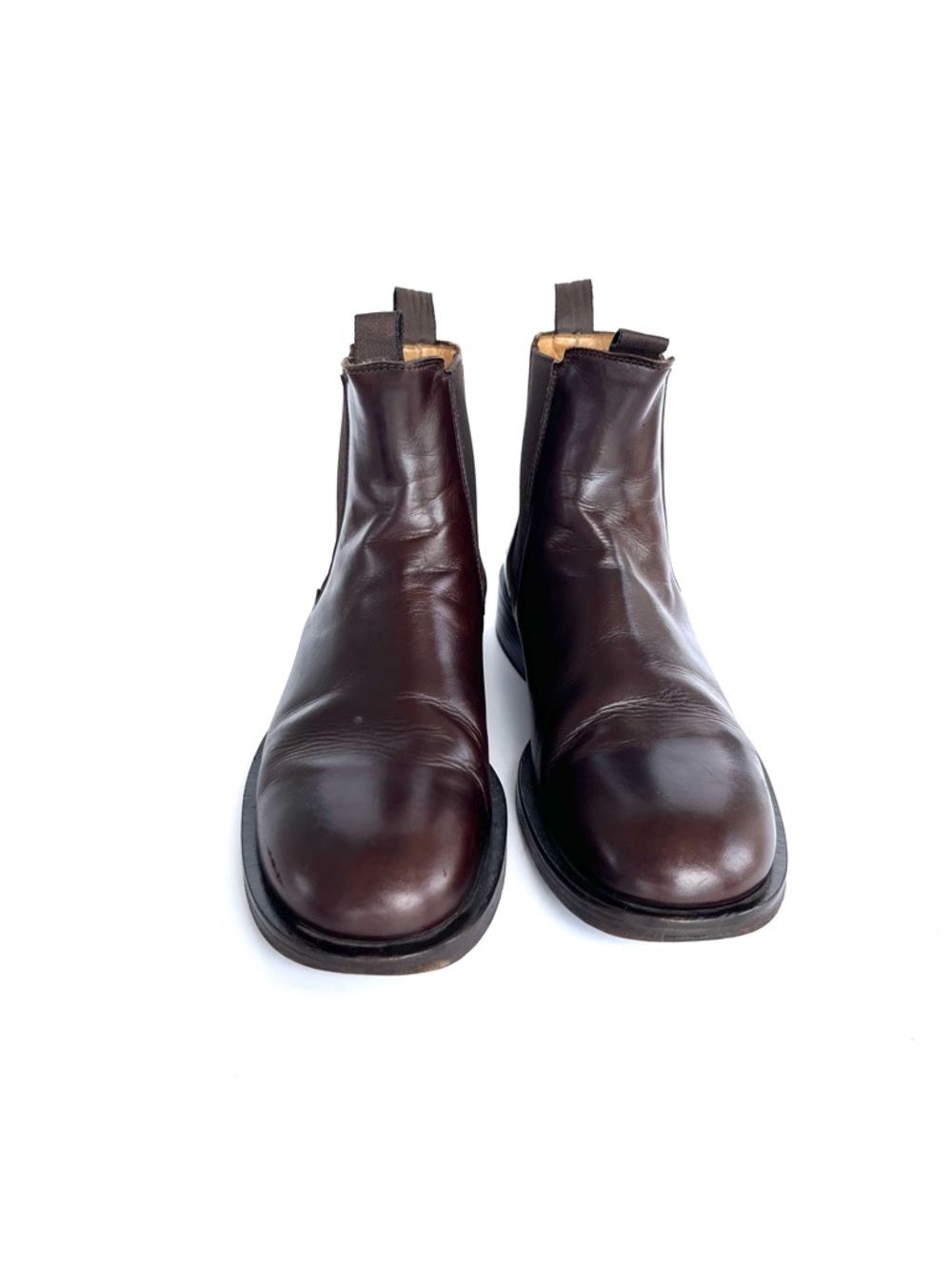 Giorgio Armani Dark Brown Leather Chukka Boots